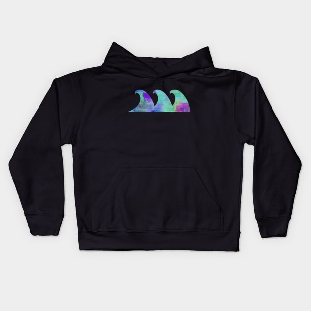 Waves Surfing Clothing and Apparel for Surf Vacation at the Beach Gift Kids Hoodie by PowderShot